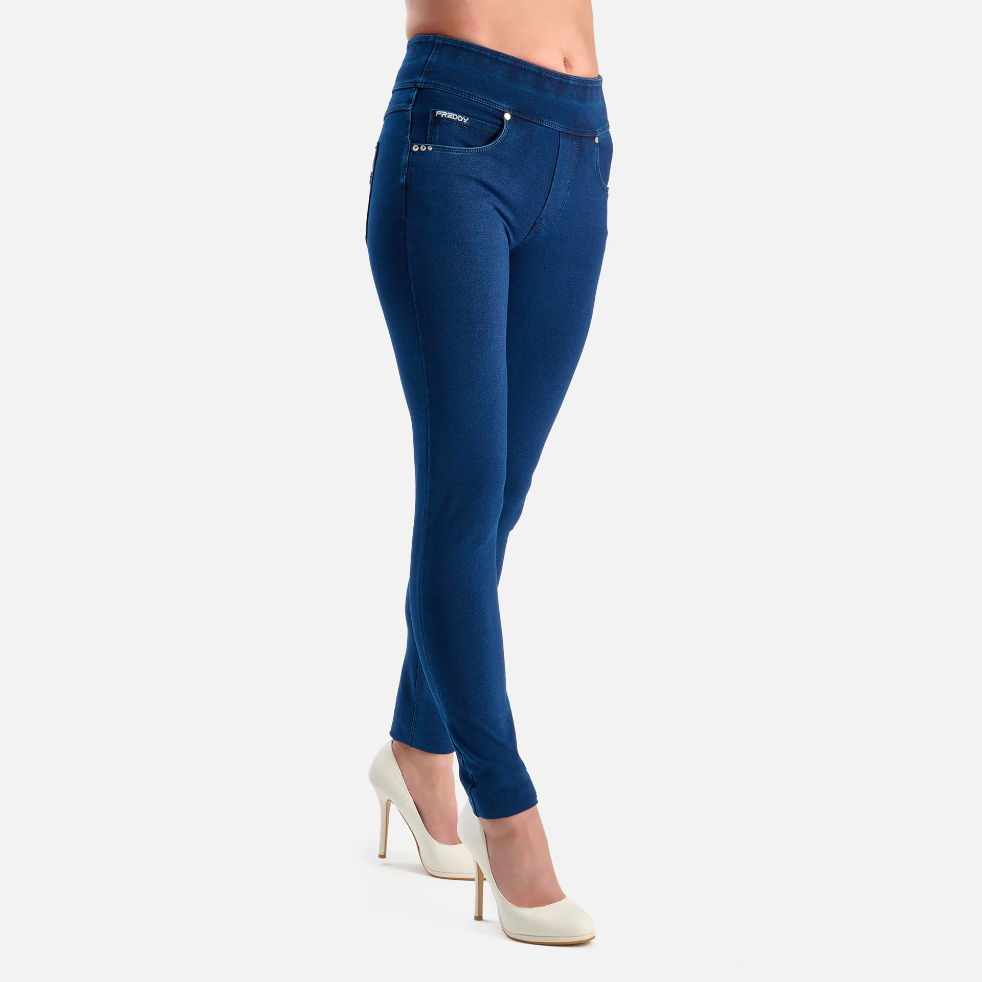 Freddy Skinny N.O.W. Meduim Waist Jeggings Dark Jeans/Seams On Tone